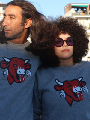 - Rock da Kasbah Tanger Sweat Unisexe "Rolling Cow" Rock da Kasbah Tanger