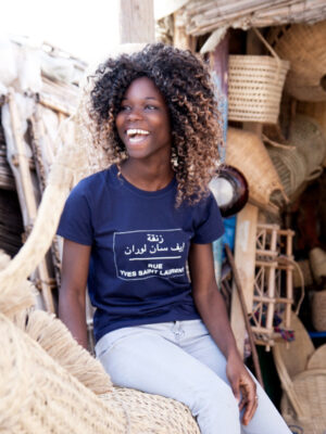 - Rock da Kasbah Tanger T-Shirt Femme "Rue Yves Saint Laurent" Rock da Kasbah Tanger