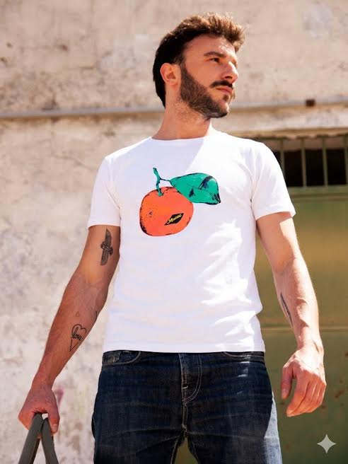 - Rock da Kasbah Tanger T-shirt Homme “Tangerine”