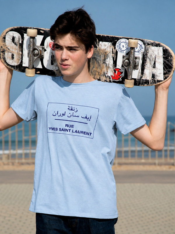 - Rock da Kasbah Tanger T-Shirt Homme "Rue Yves Saint Laurent"