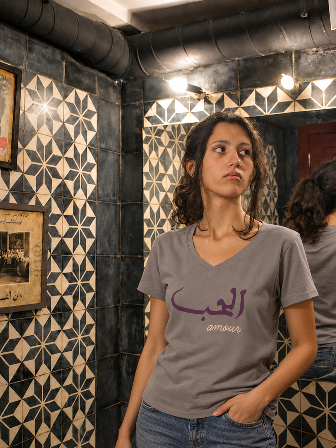 - Rock da Kasbah Tanger T-Shirt Femme "Amour" – Image 4